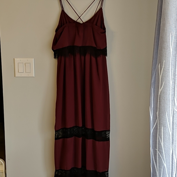 Women's mauve maxi dress - Picture 4 of 7